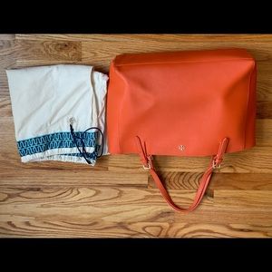 Tory Burch Emerson orange tote